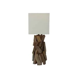 kanchanaburi table lamp reclaimed wood