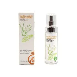 shopmaak herbal facial liquid soap aloe vera cucumber face ohwe0004