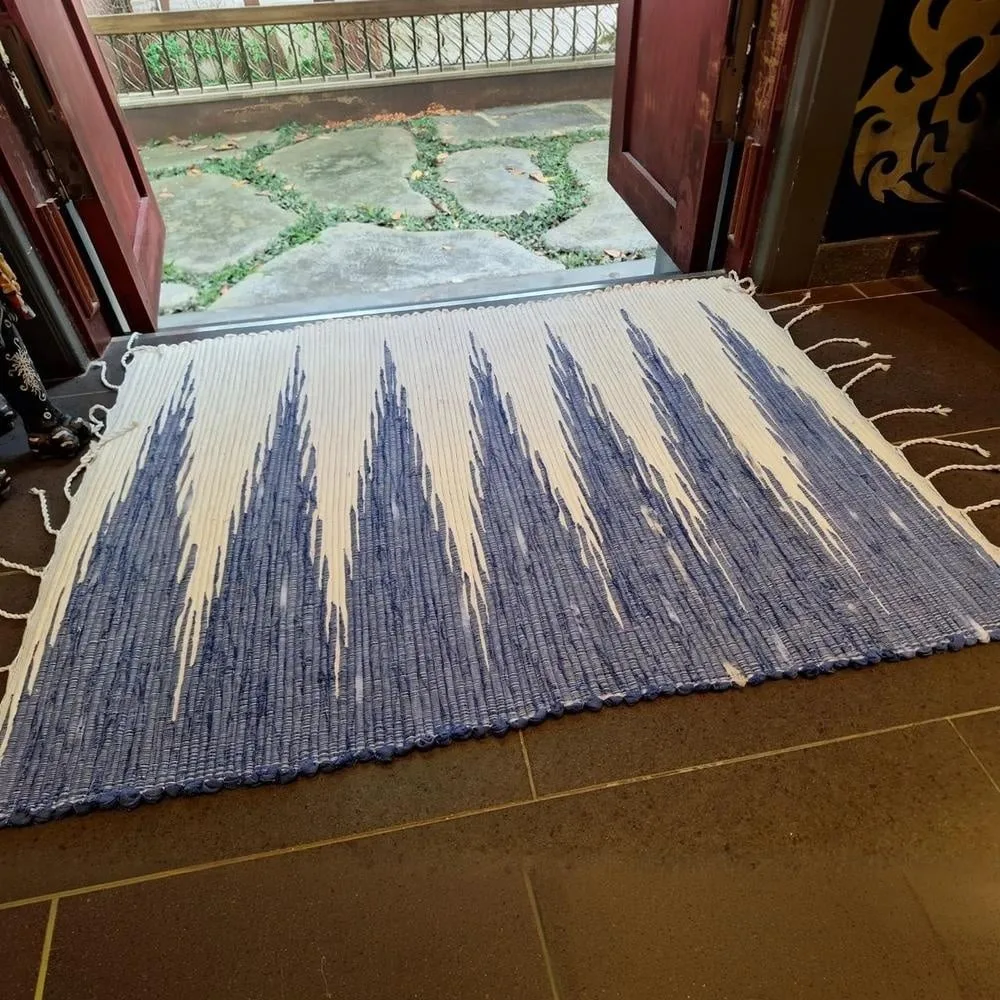 sakiori weaving rug