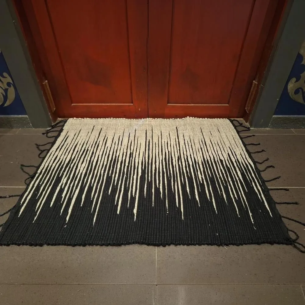 sakiori weaving rug