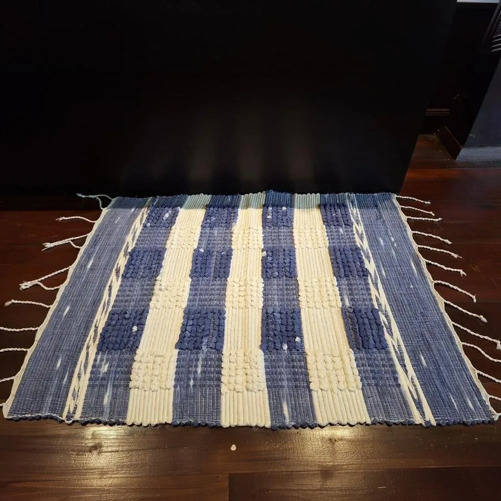 sakiori weaving rug