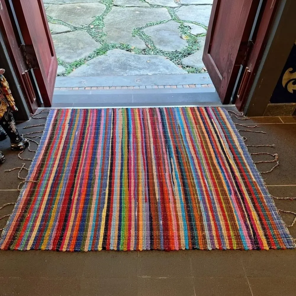 sakiori weaving rug