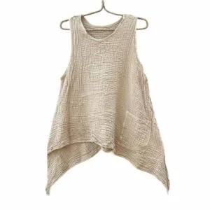 100% cotton sleeveless belle blouse (7 colours available)