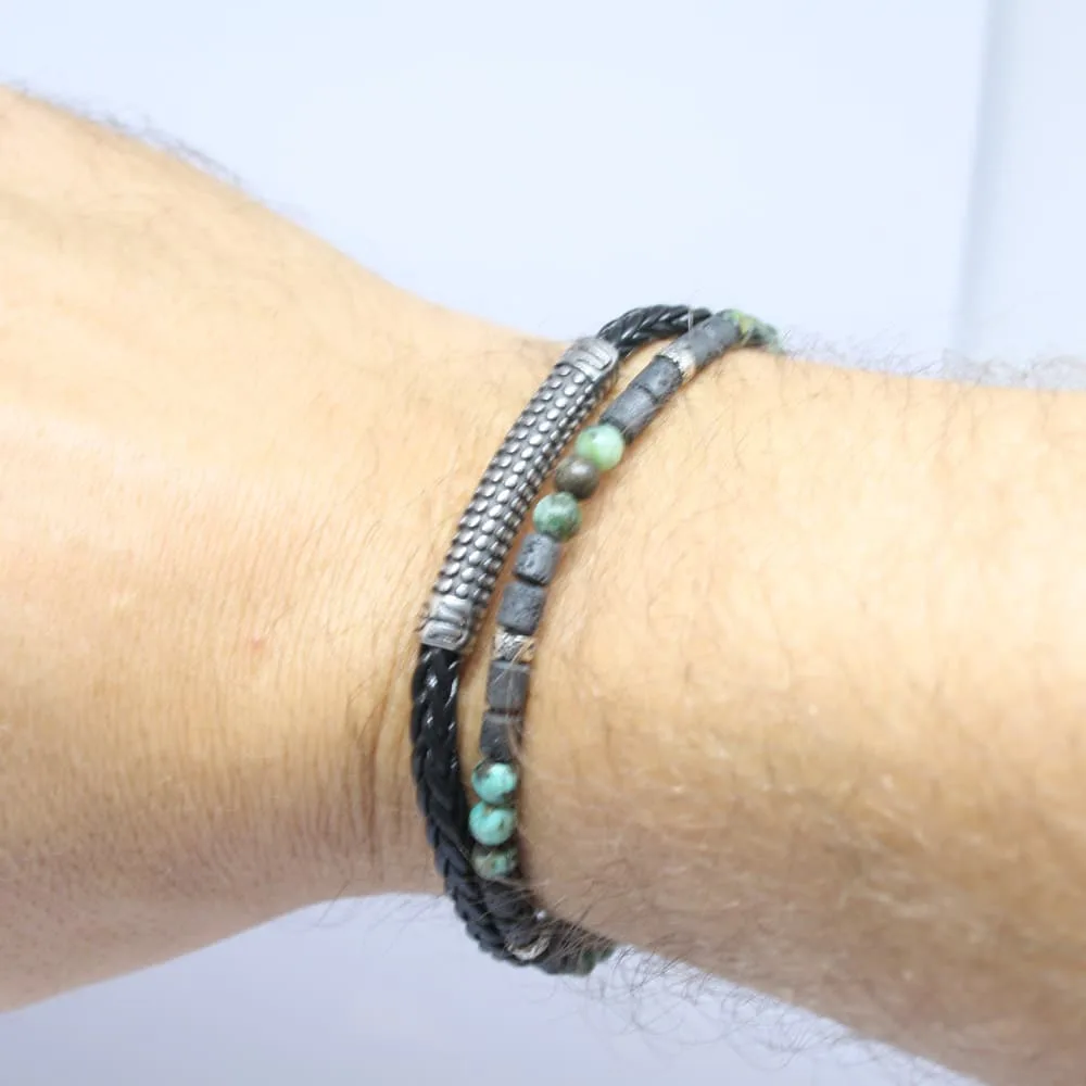 shopmaak-jewellery-bracelet-african-lava-leather-stainless-steel-handmade-thailand