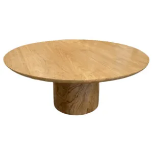 old teak coffee rounded table