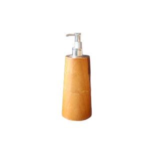 handcrafted teak wood soap pump
