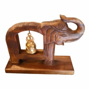 handcrafted elephant sungkai wood