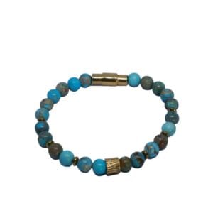 handmade imperial blue jasper bracelet