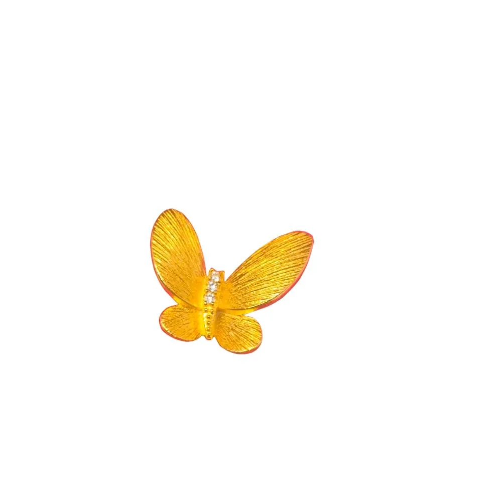 gold plated sterling silver butterfly